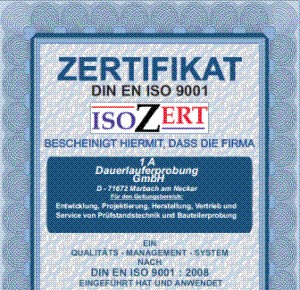 Homepage 1A Dauerlauferprobung GmbH (Österreich)