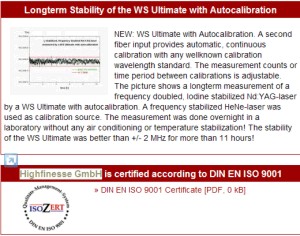 Homepage Highfinesse GmbH