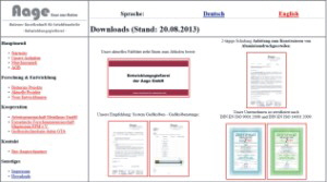 Homepage Aalener Gesellschaft für Leichtbauteile mbH