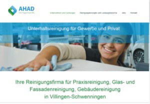 Homepage AHAD Cleaning Company GmbH