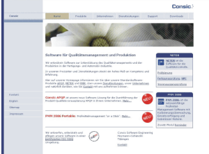 Homepage Consic Software Engineering Heymann + Schänzlin GbR