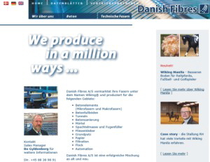 Homepage Danish Fibres (Dänemark)