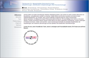 Homepage Praxis für Mund-Kiefer-Gesichtschirurgie, Dr. Bernd Rehberg, Dr. Daniel Tolan