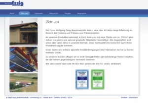 Homepage Essig Maschinenteile