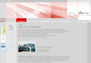 Homepage filo-tex GmbH & Schulz Garne