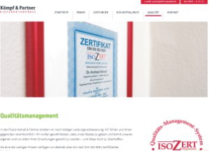 Homepage Kämpf & Partner Kieferorthopädie