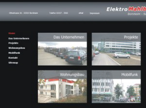 Homepage Elektro Mahlberg GmbH