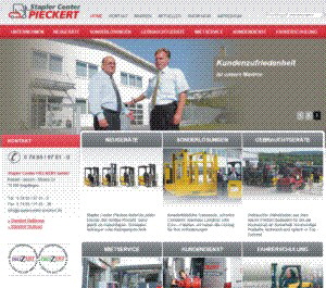 Homepage Staplercenter Pieckert