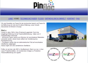 Homepage Pin Floc SAS (Frankreich)