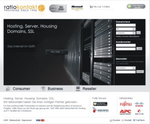 Homepage ratiokontakt GmbH