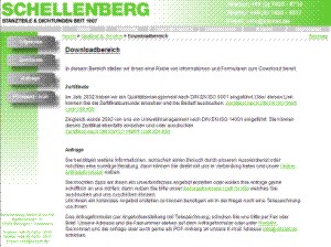 Homepage Heinrich Schellenberg GmbH + Co.KG