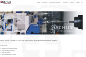 Homepage Schur Präzisionsteile