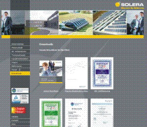 Homepage SOLERA GmbH
