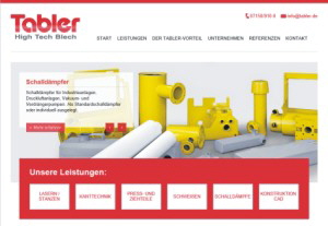 Homepage Tabler High Tech Blech