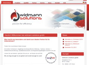 Homepage widmann solutions gmbh
